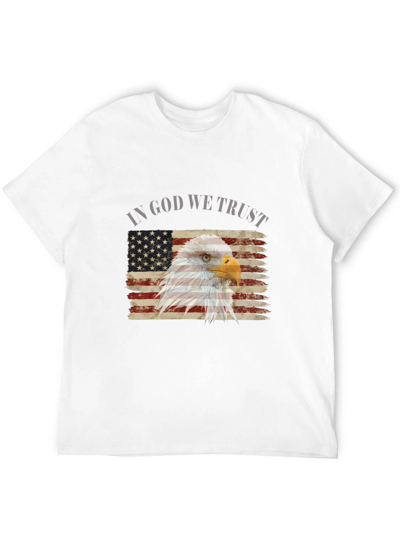 Patriotic Eagle Flag Graphic T-Shirt