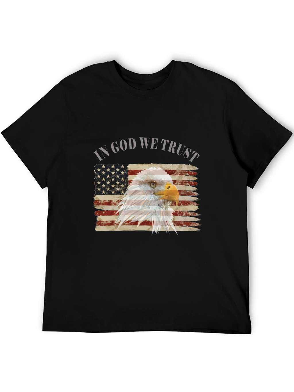 Patriotic Eagle Flag Graphic T-Shirt