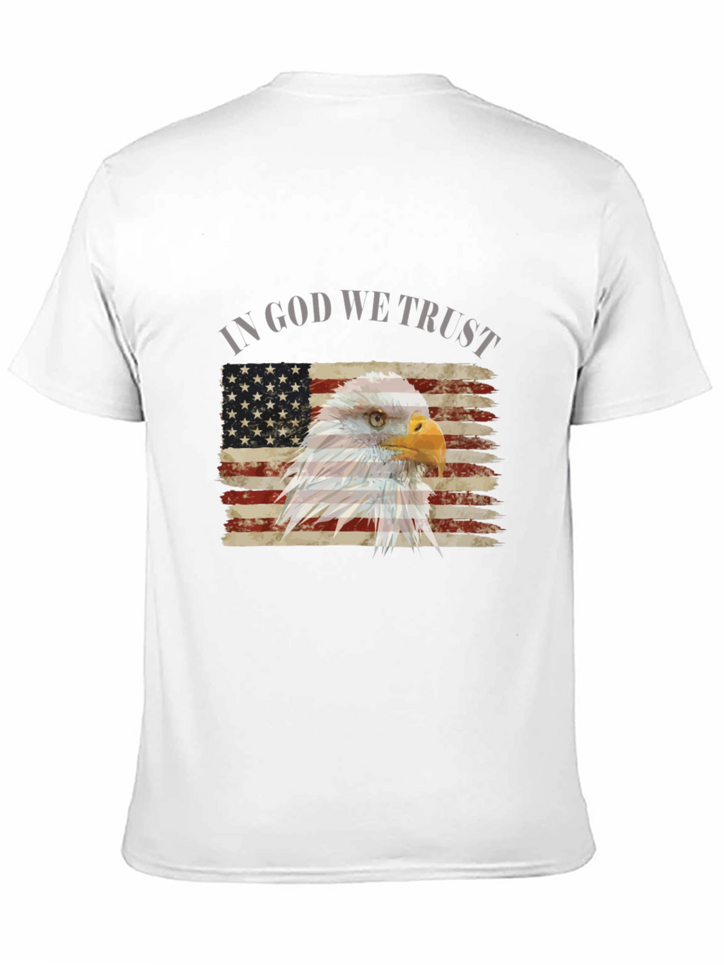 Patriotic Eagle Flag Graphic T-Shirt