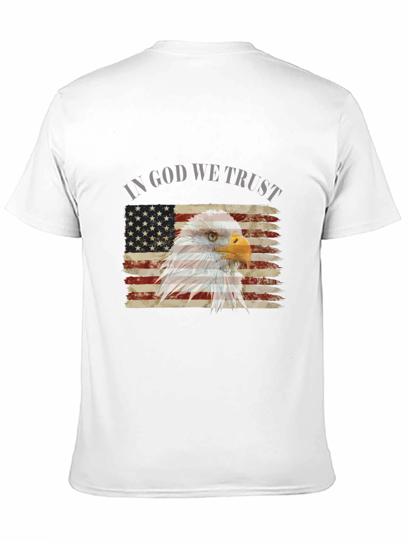 Patriotic Eagle Flag Graphic T-Shirt