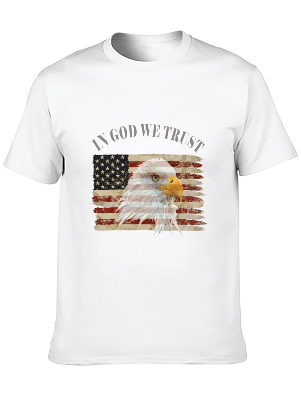 Patriotic Eagle Flag Graphic T-Shirt