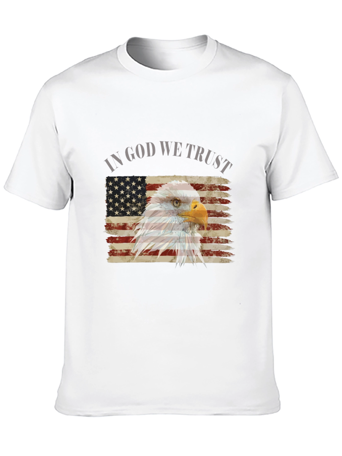 Patriotic Eagle Flag Graphic T-Shirt