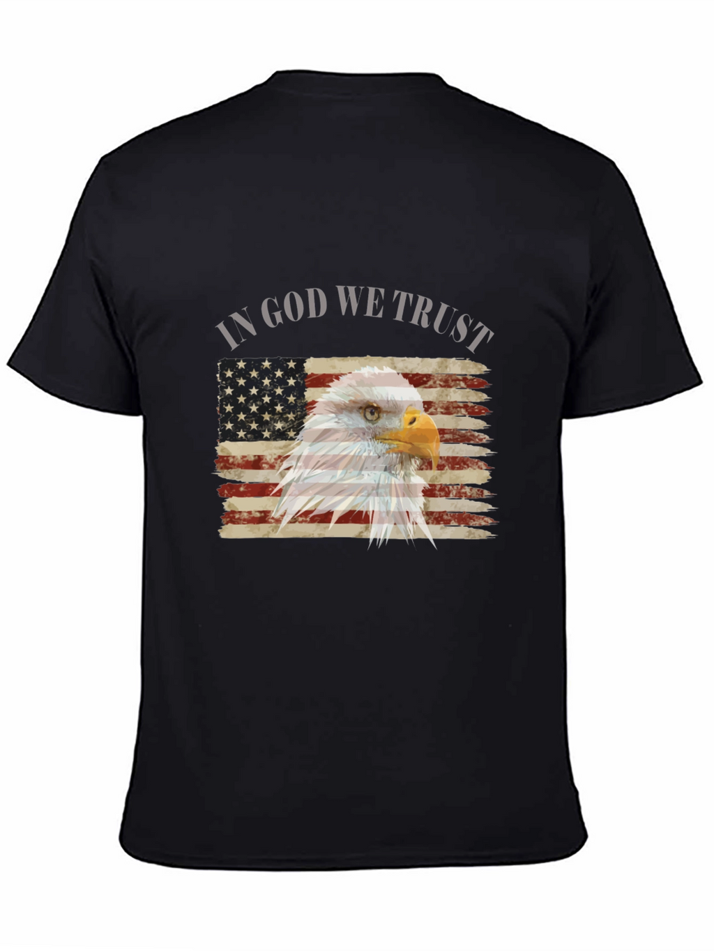 Patriotic Eagle Flag Graphic T-Shirt