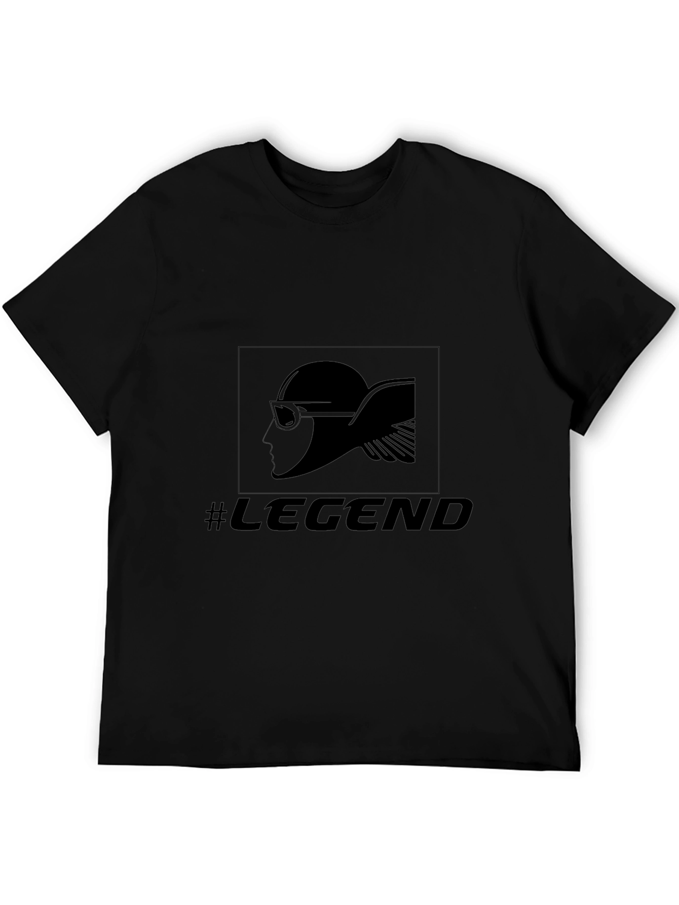 Mens Black Legend Graphic Tee