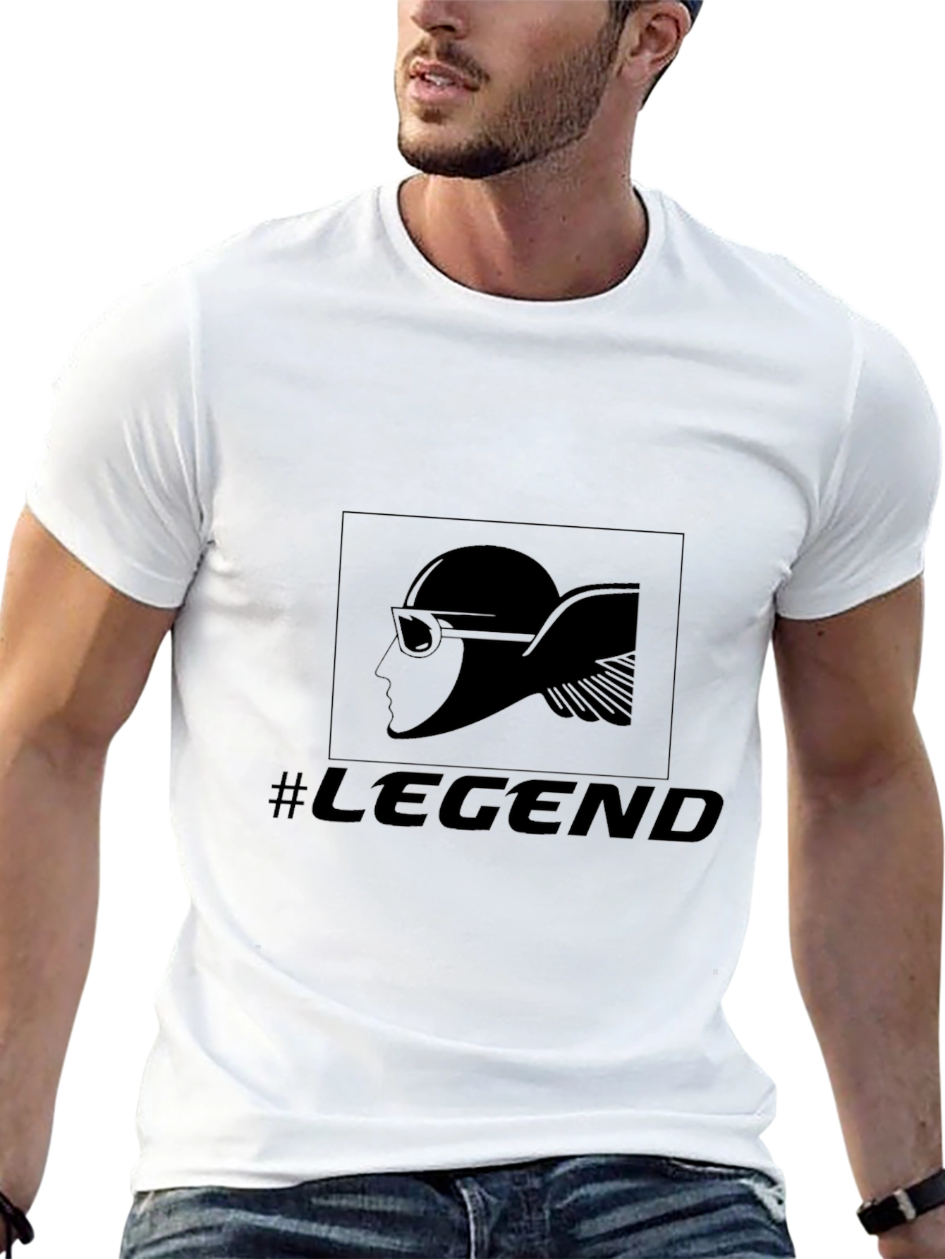 Mens Black Legend Graphic Tee