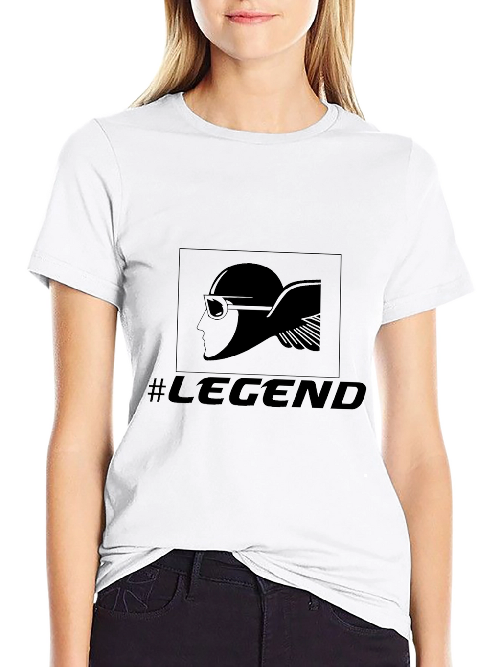 Mens Black Legend Graphic Tee