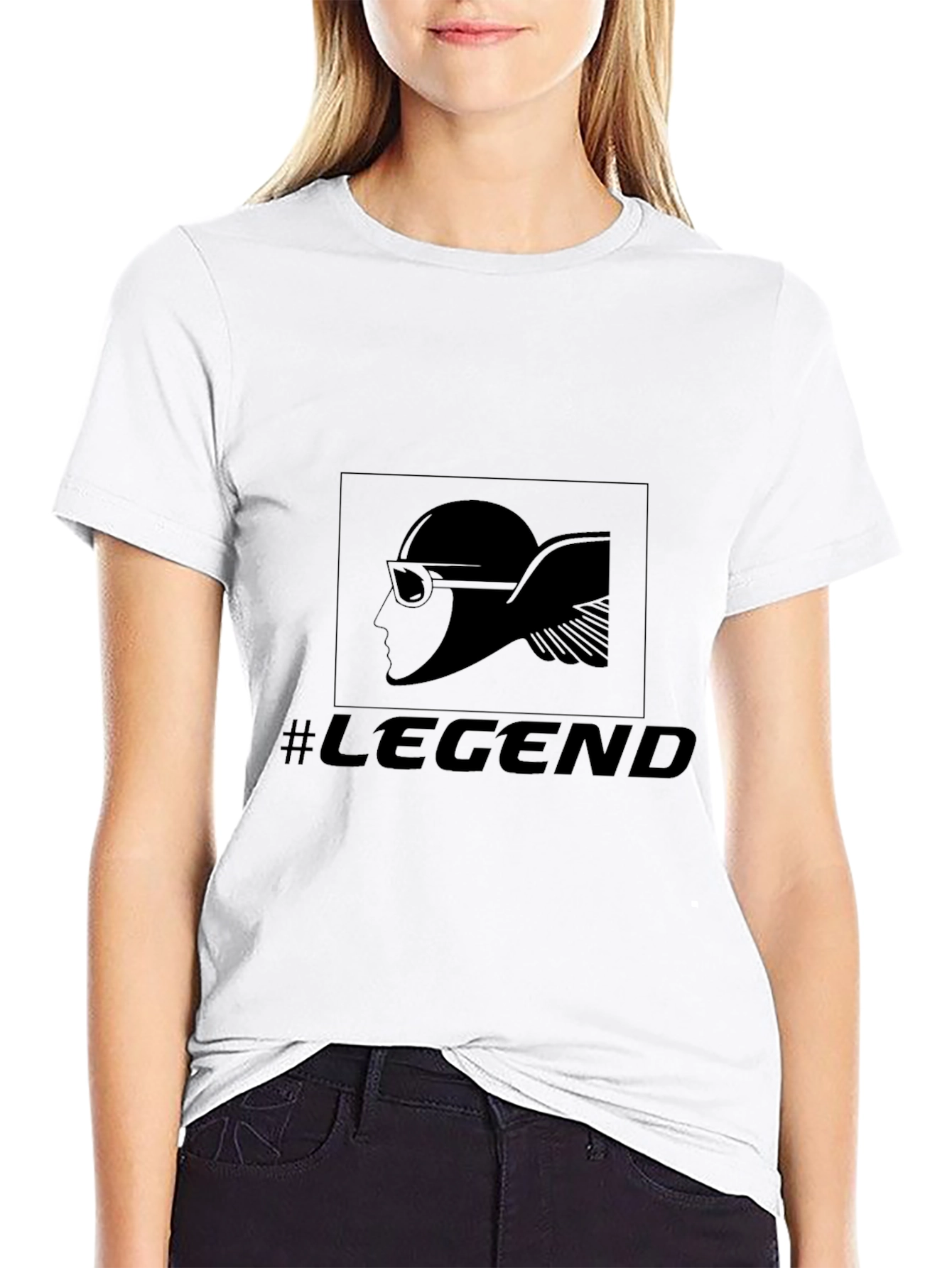 Mens Black Legend Graphic Tee