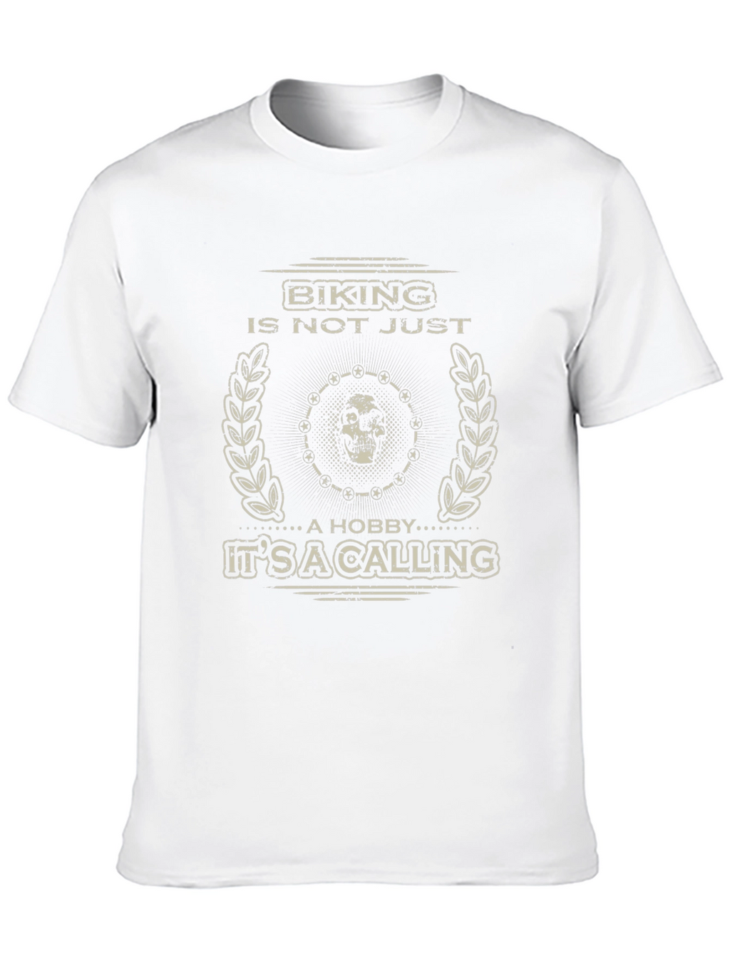 Biking Is A Calling Mens Black Graphic Tee