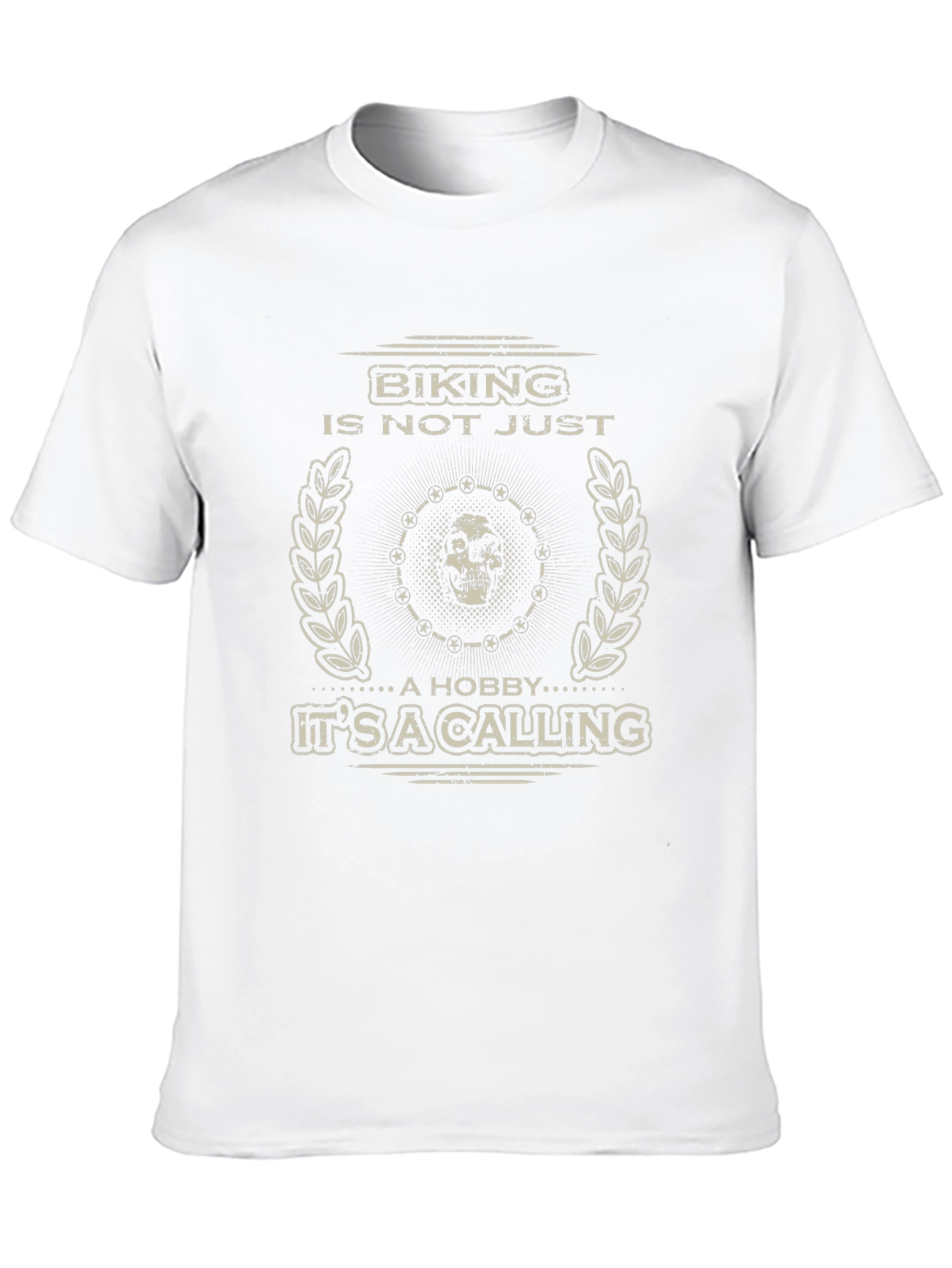 Biking Is A Calling Mens Black Graphic Tee