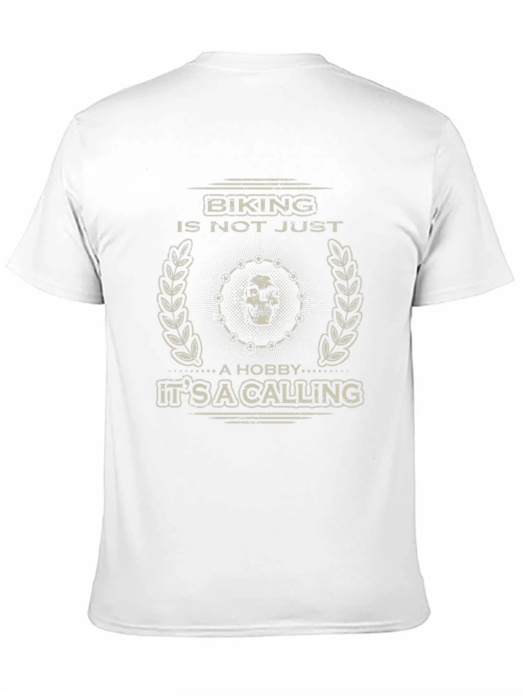 Biking Is A Calling Mens Black Graphic Tee