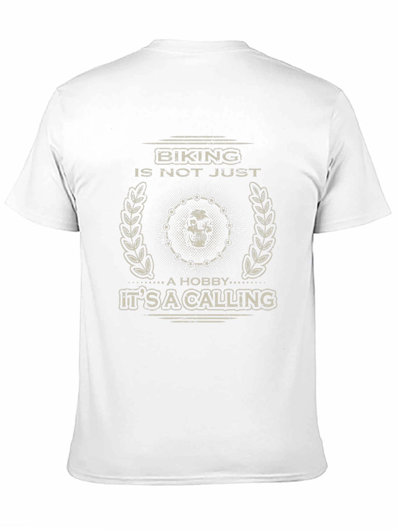 Biking Is A Calling Mens Black Graphic Tee