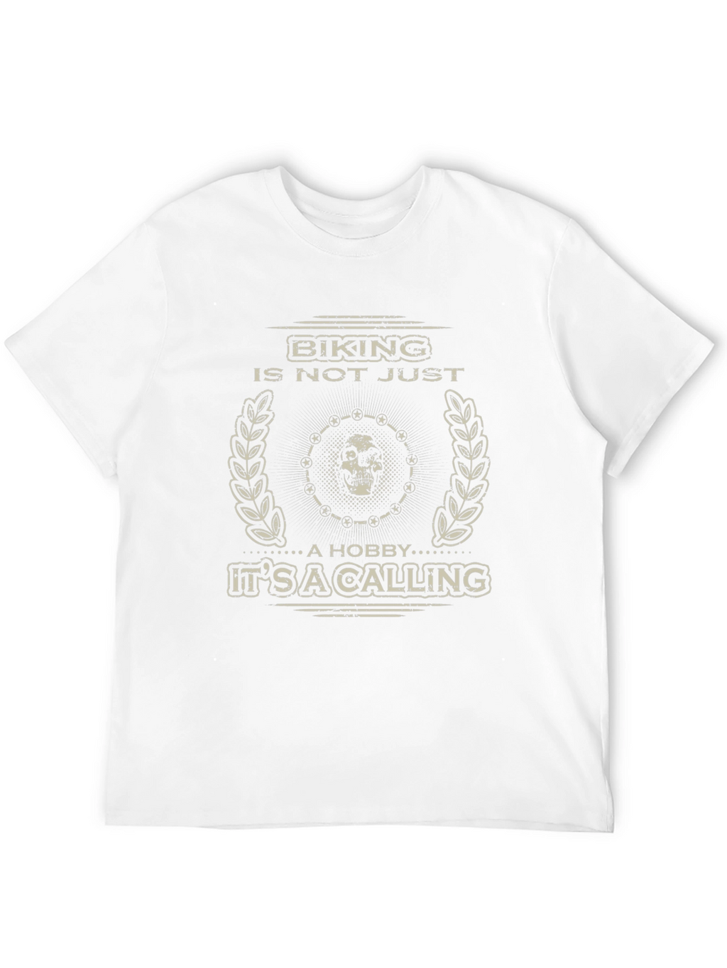 Biking Is A Calling Mens Black Graphic Tee