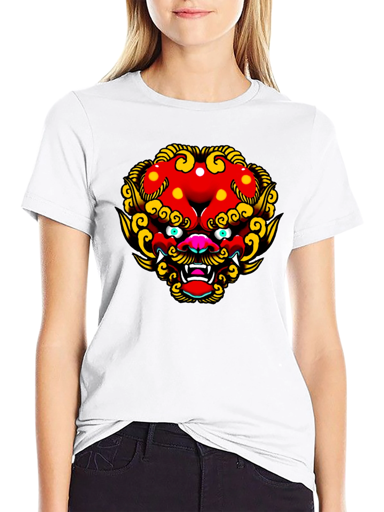 Graphic Tee - Asian Lion Design