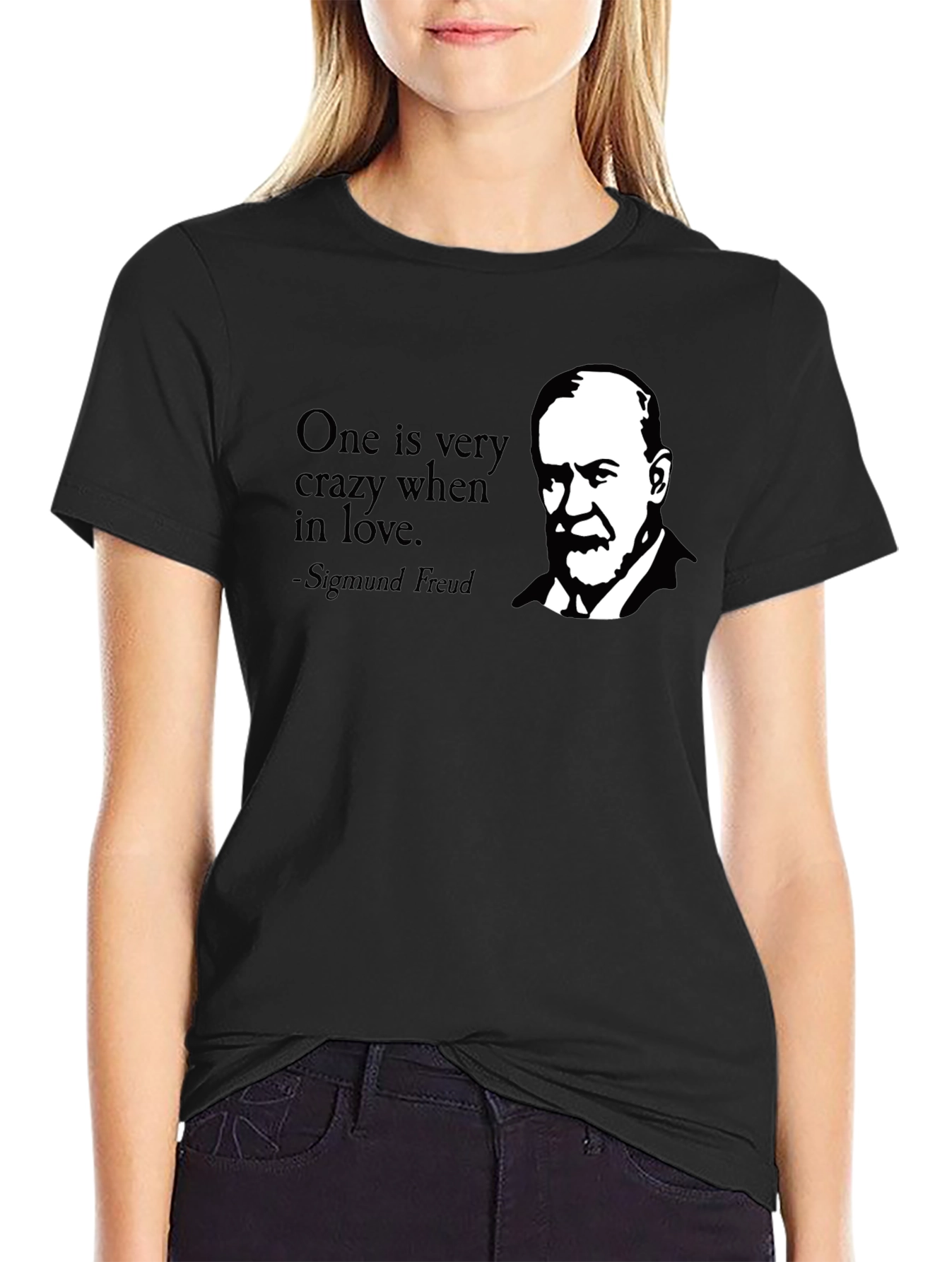 Sigmund Freud Graphic Tee - One is Very Crazy in Love
