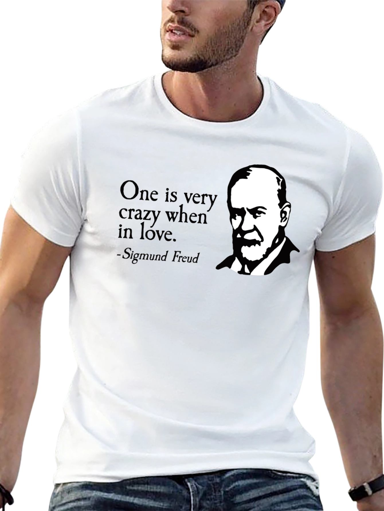 Sigmund Freud Graphic Tee - One is Very Crazy in Love