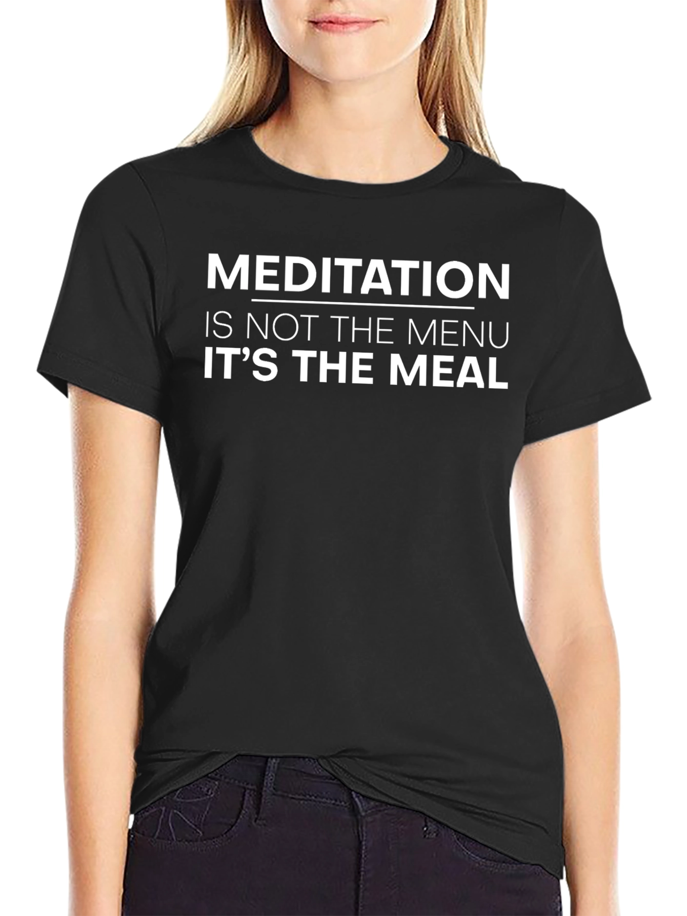 Meditation is the Meal Graphic T-Shirt