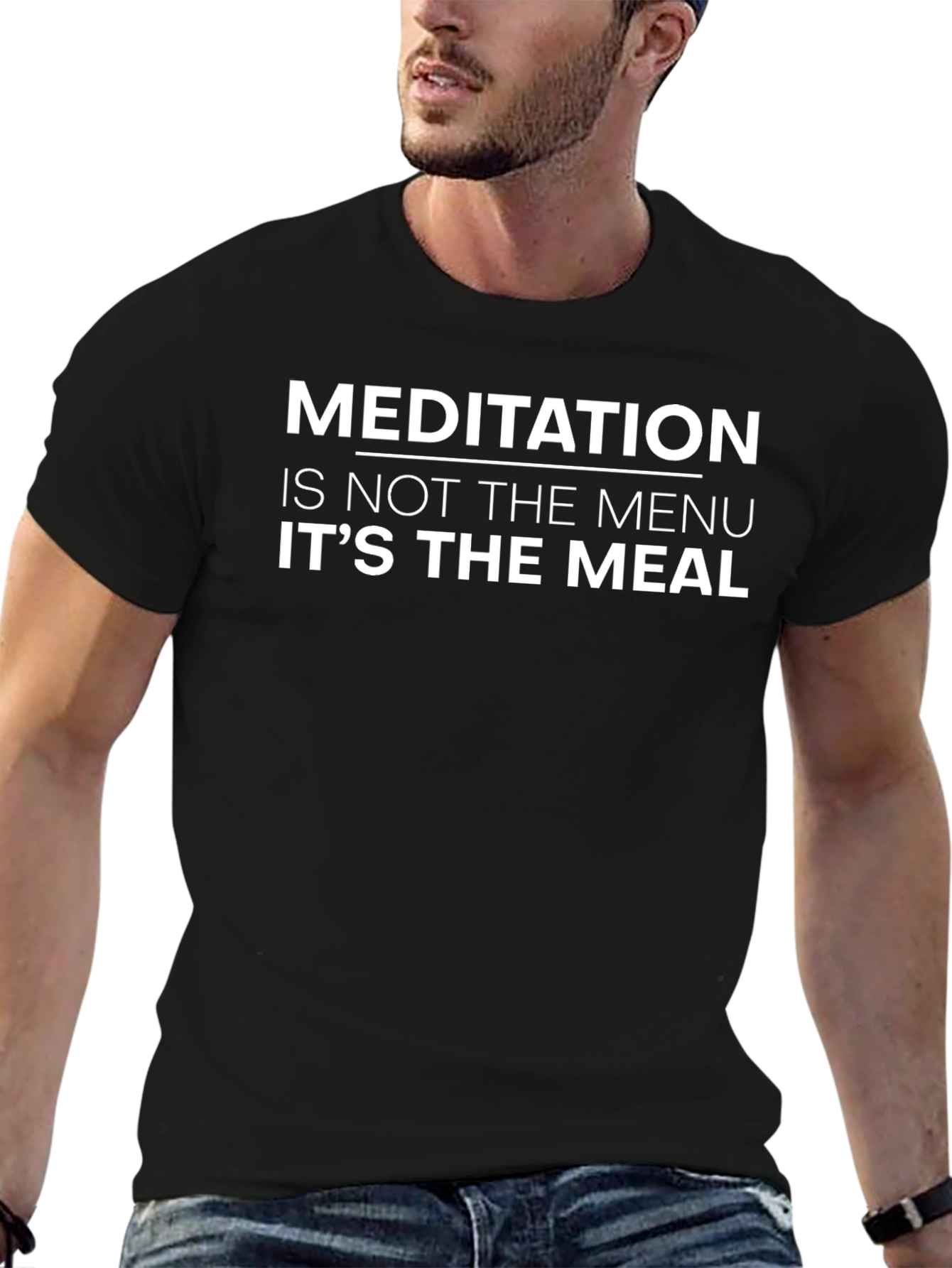 Meditation is the Meal Graphic T-Shirt