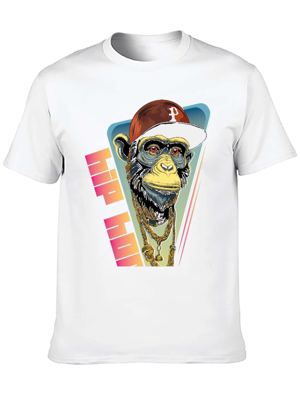 Hip Hop Monkey Graphic Tee - Urban Style