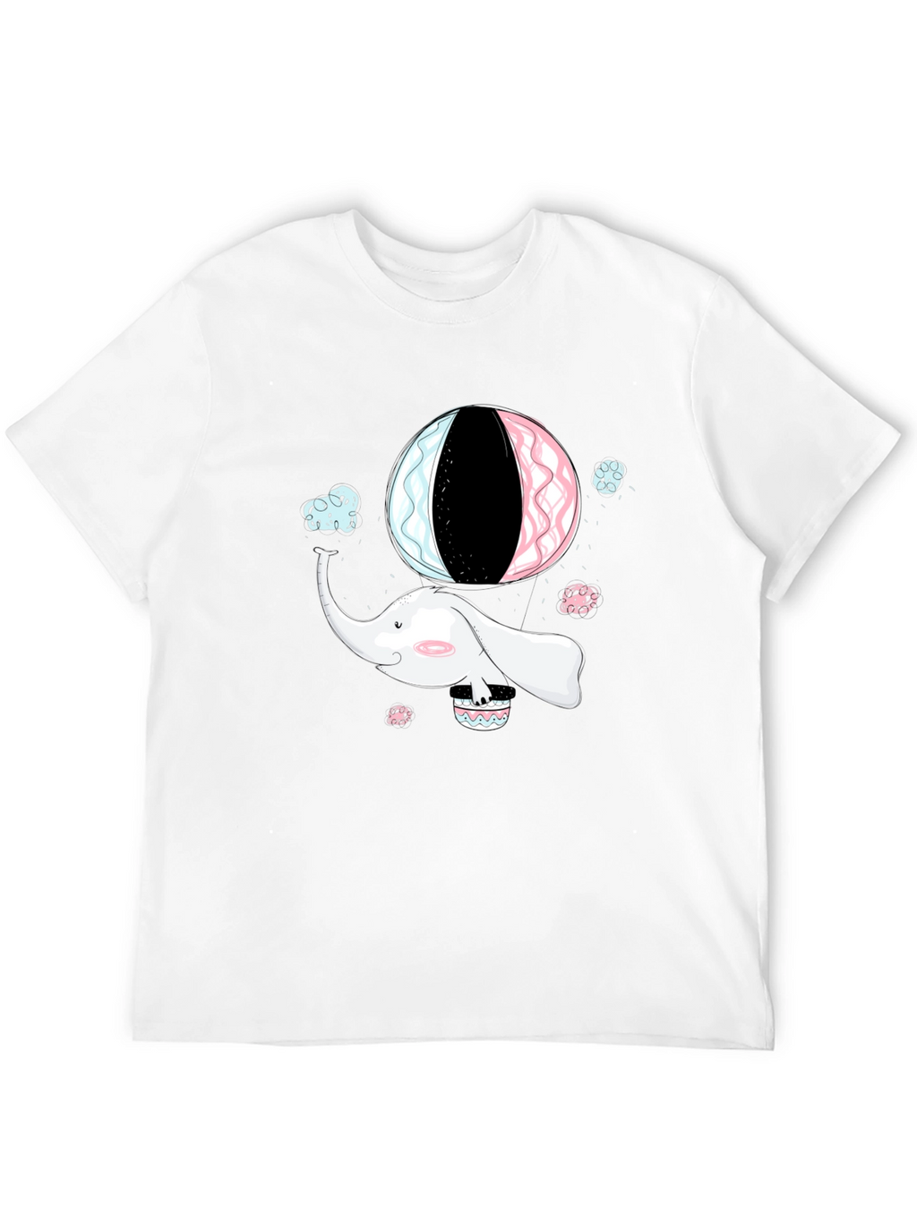 Elephant Hot Air Balloon Graphic Tee