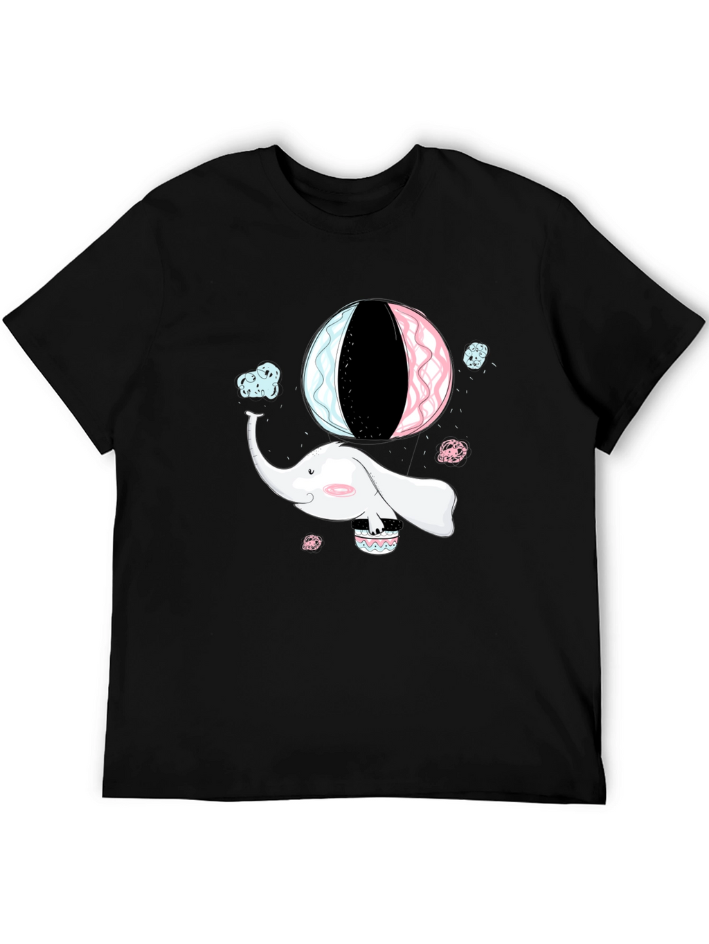 Elephant Hot Air Balloon Graphic Tee