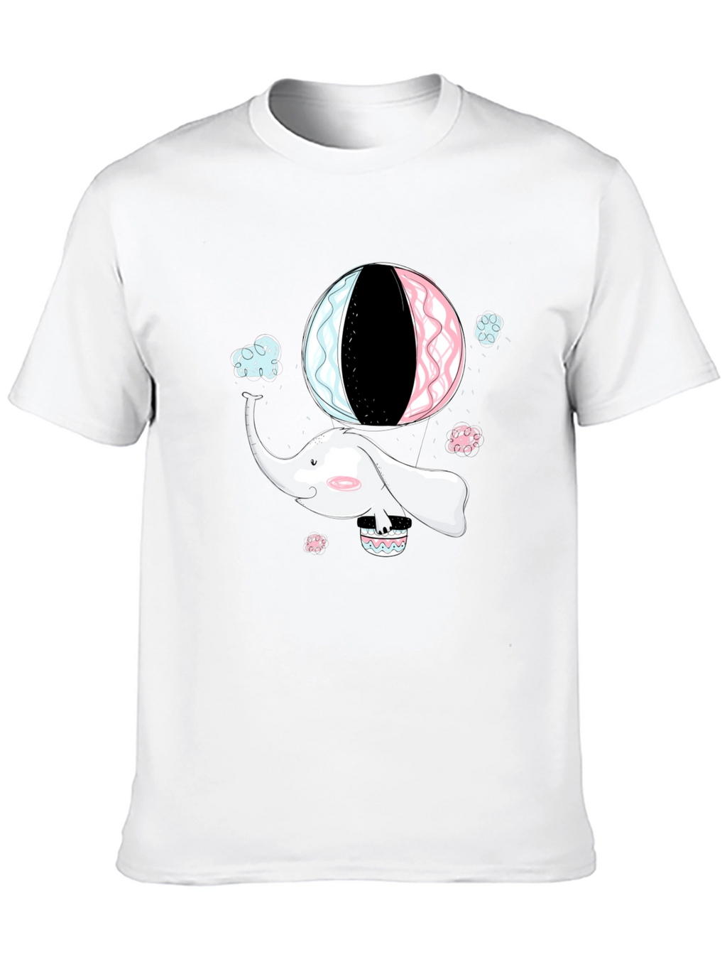 Elephant Hot Air Balloon Graphic Tee