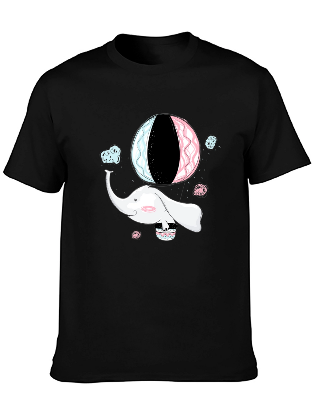 Elephant Hot Air Balloon Graphic Tee