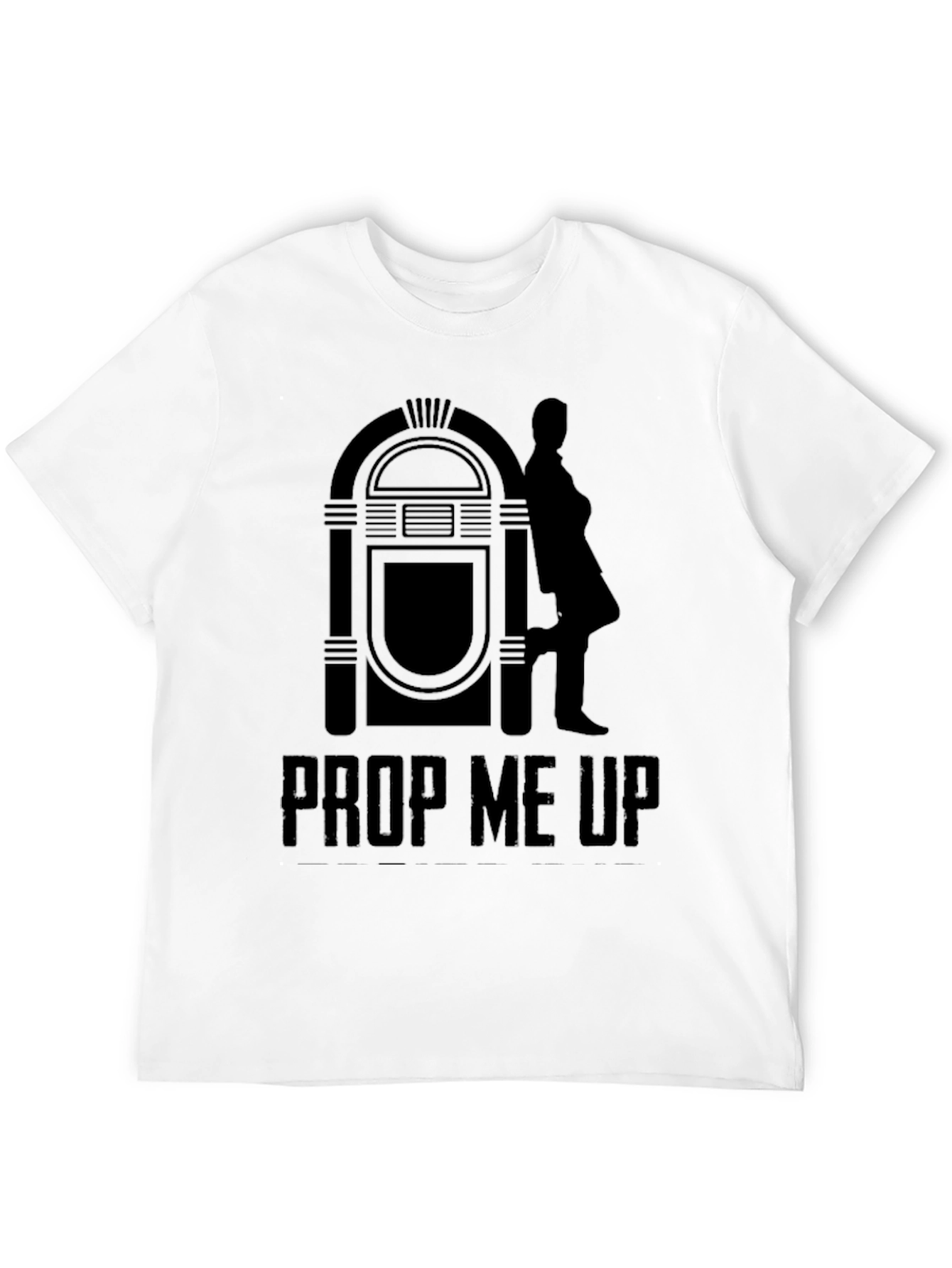 Prop Me Up Mens Black Graphic Tee