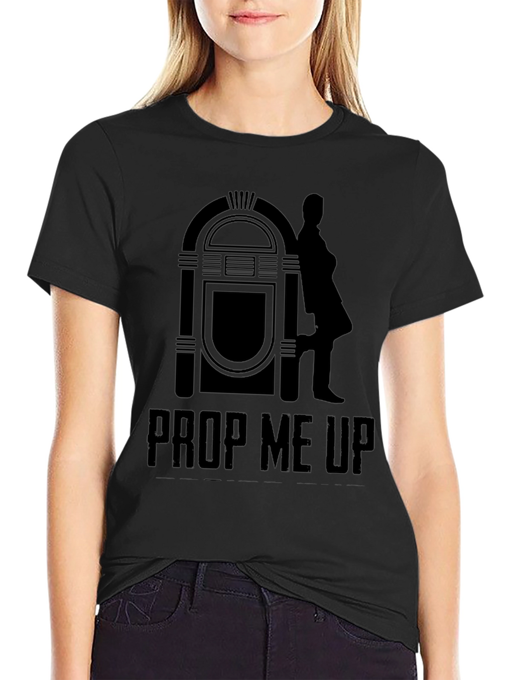 Prop Me Up Mens Black Graphic Tee