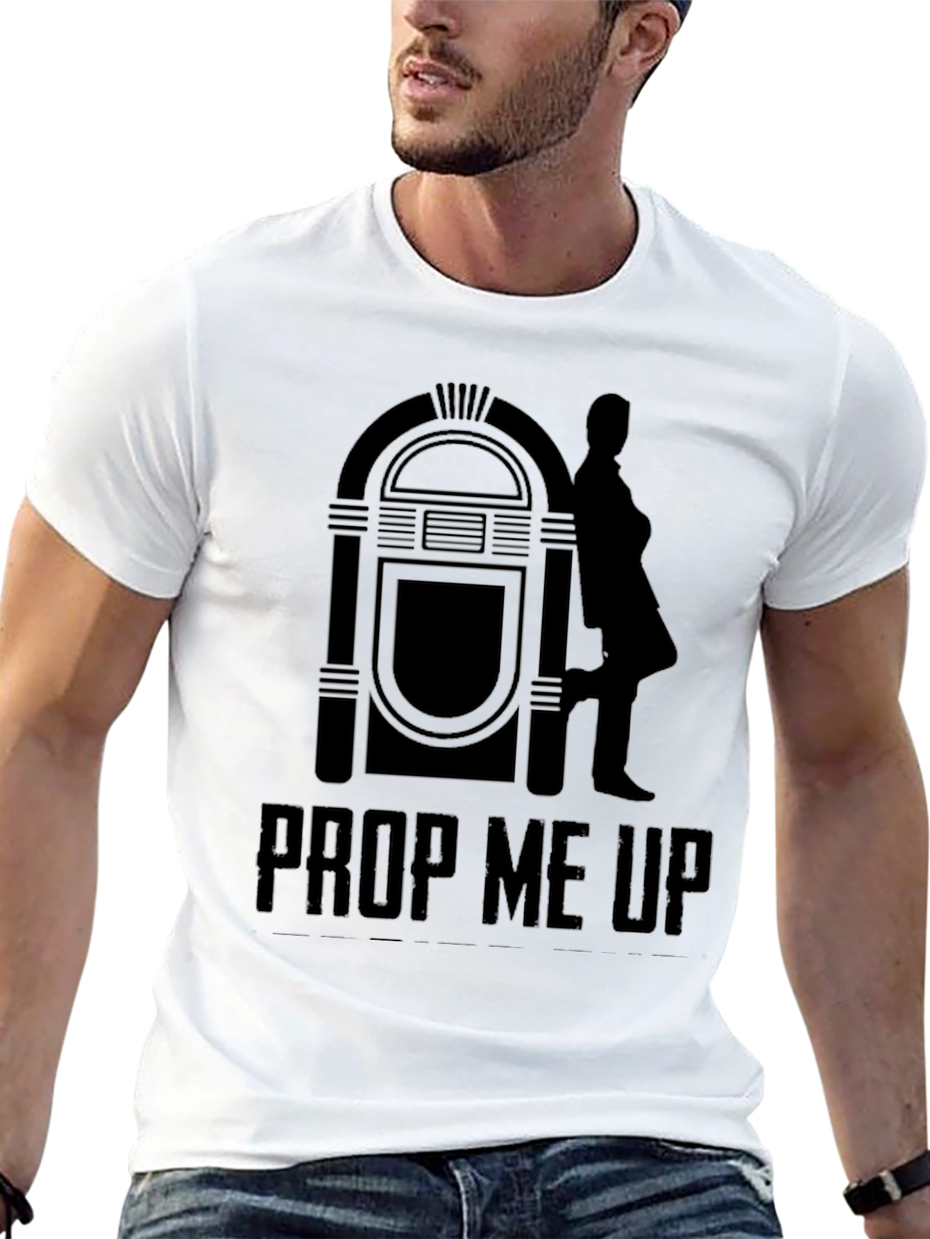 Prop Me Up Mens Black Graphic Tee