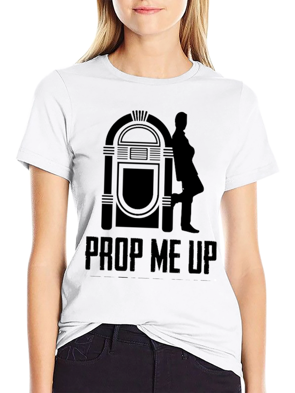 Prop Me Up Mens Black Graphic Tee