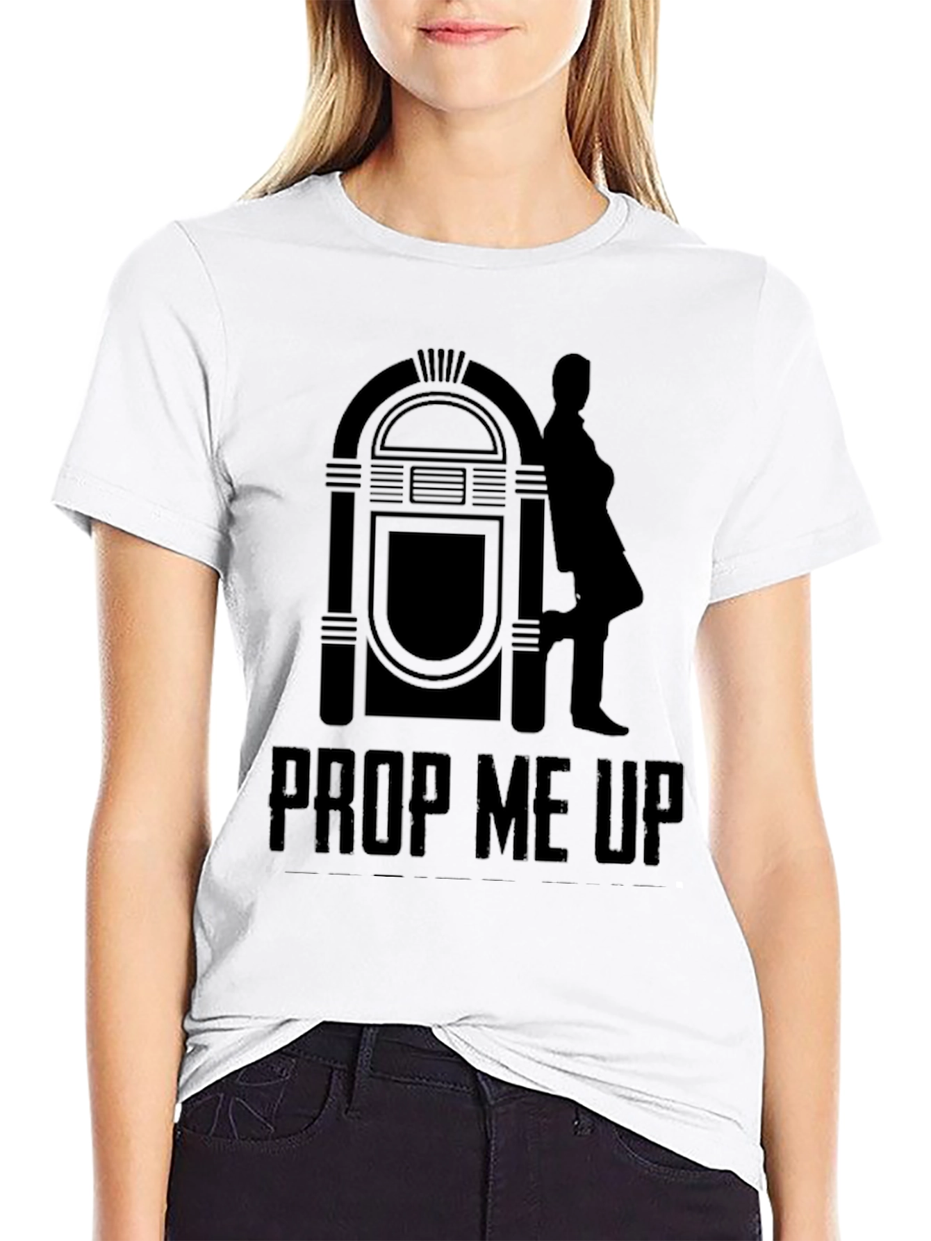 Prop Me Up Mens Black Graphic Tee