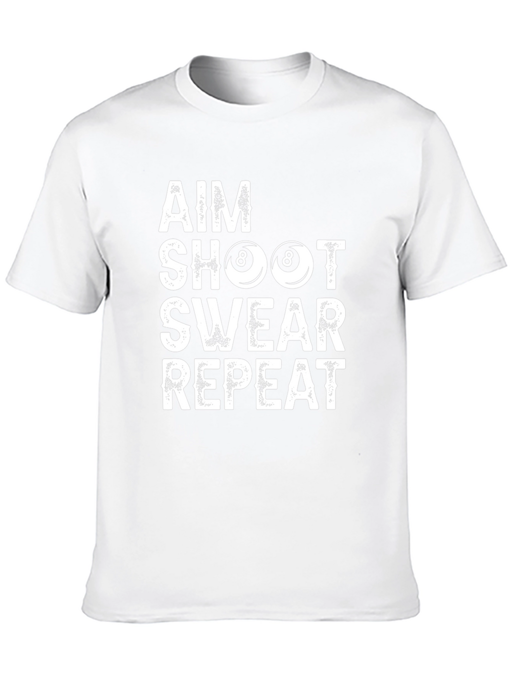 Aim Shoot Swear Repeat Billiards T-Shirt