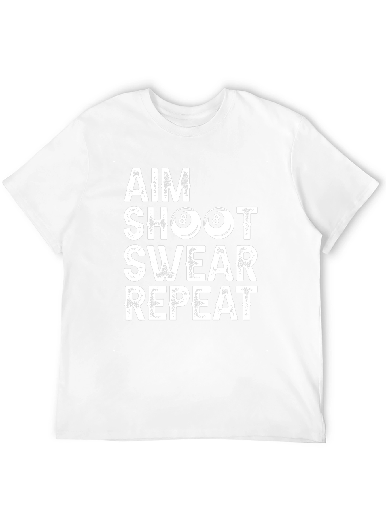 Aim Shoot Swear Repeat Billiards T-Shirt