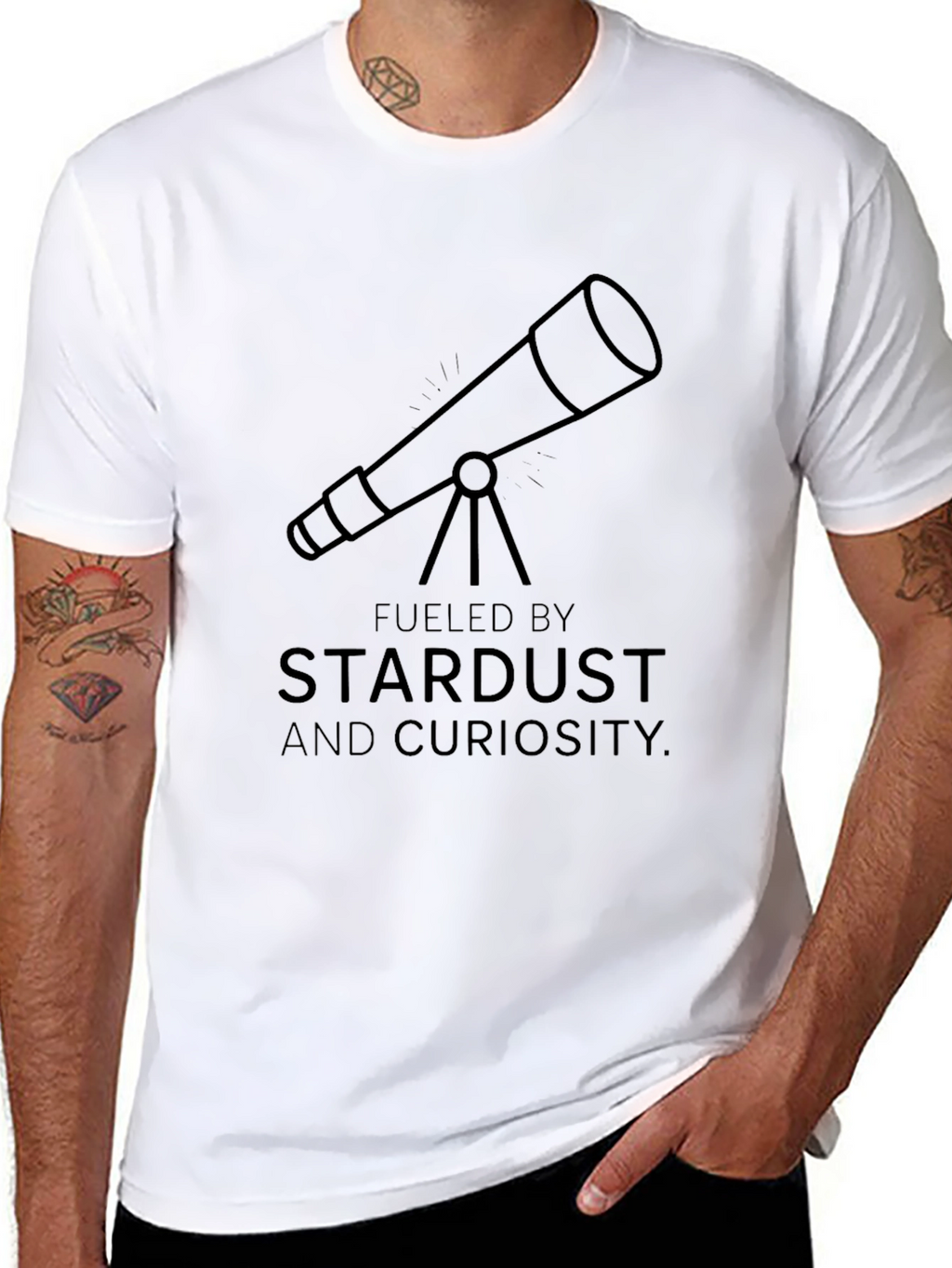 Stardust & Curiosity Telescope Graphic Tee