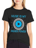Music Is My Higher Power Graphic Tee