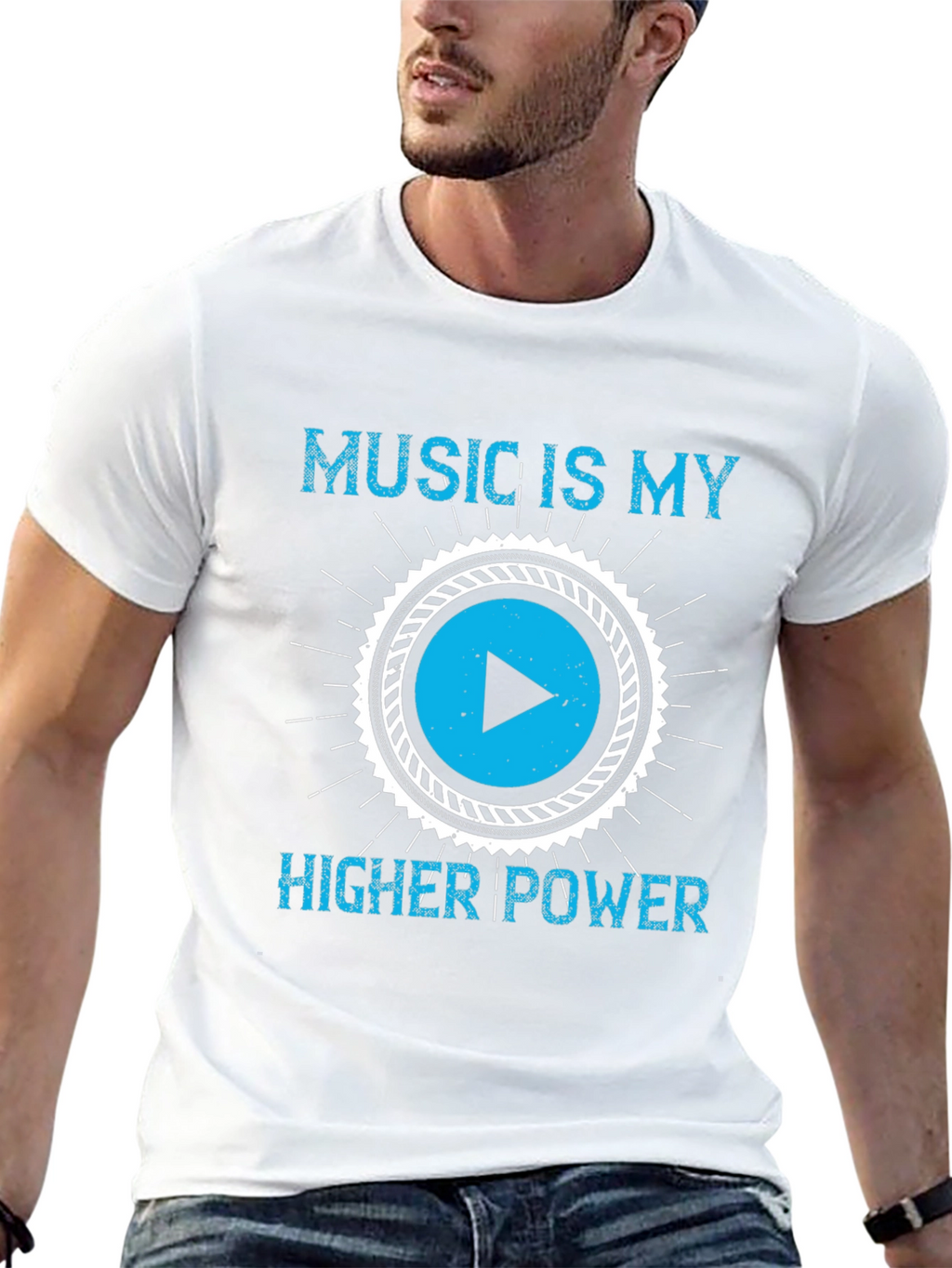 Music Is My Higher Power Graphic Tee