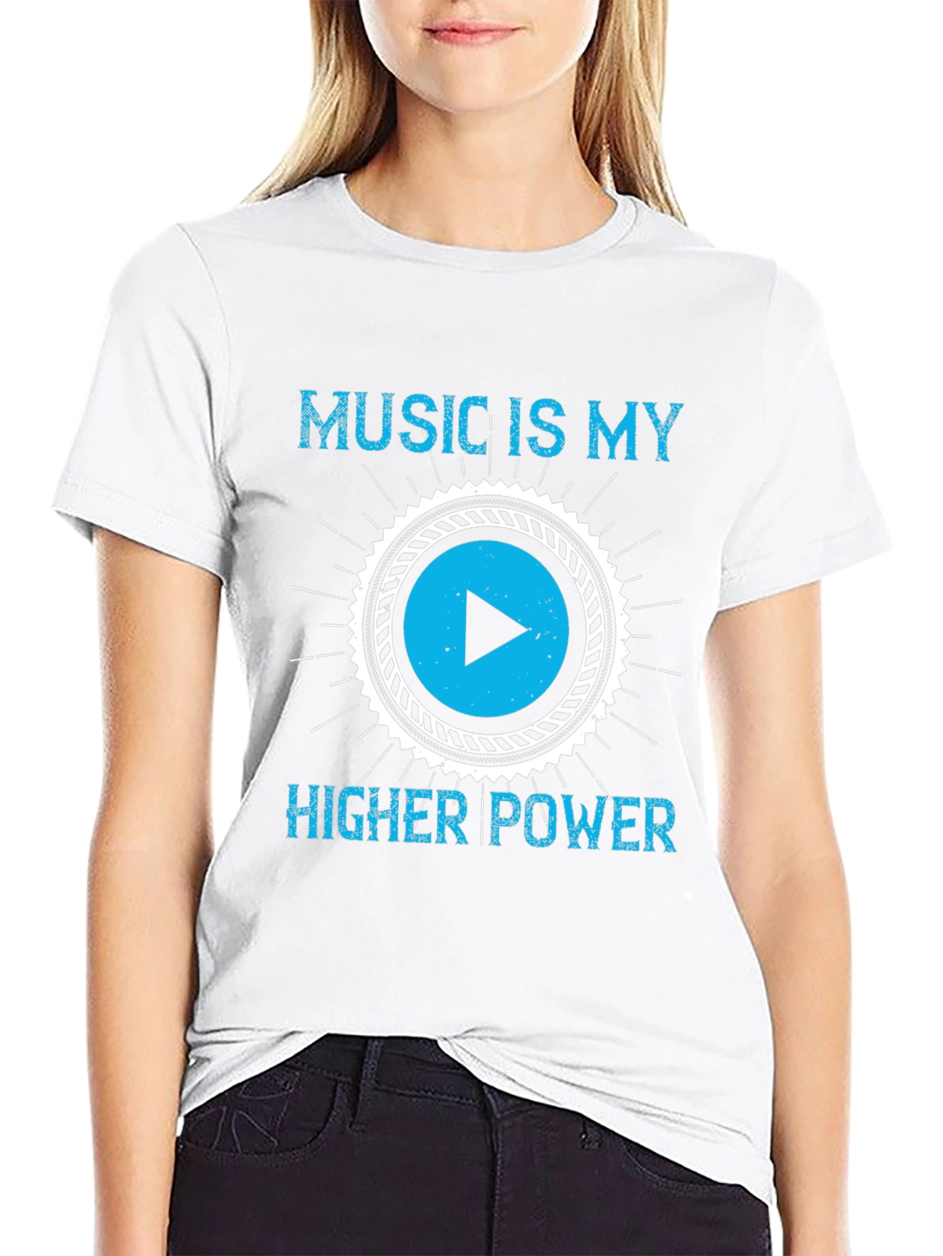 Music Is My Higher Power Graphic Tee