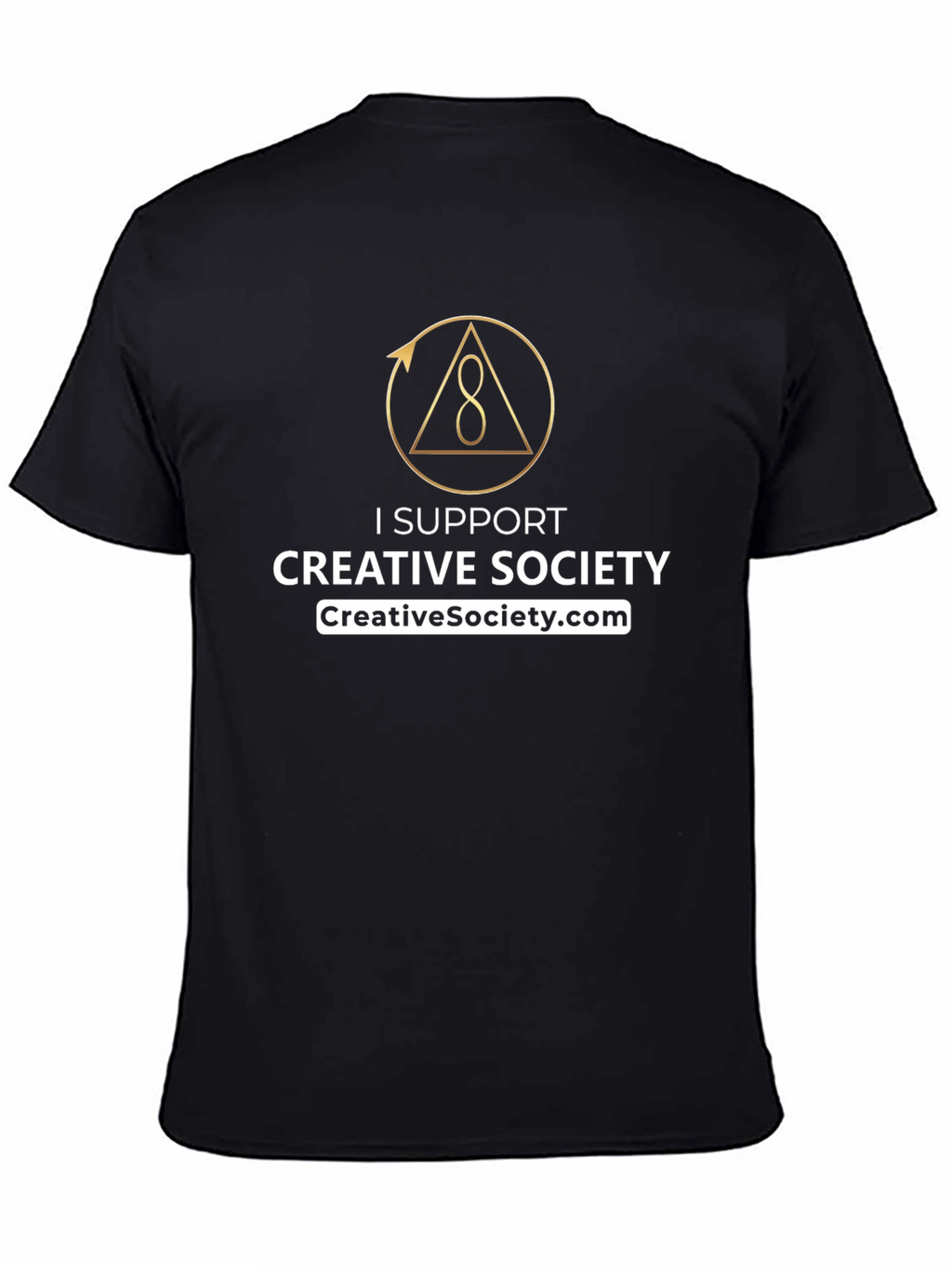 Creative Society Support T-Shirt - Black