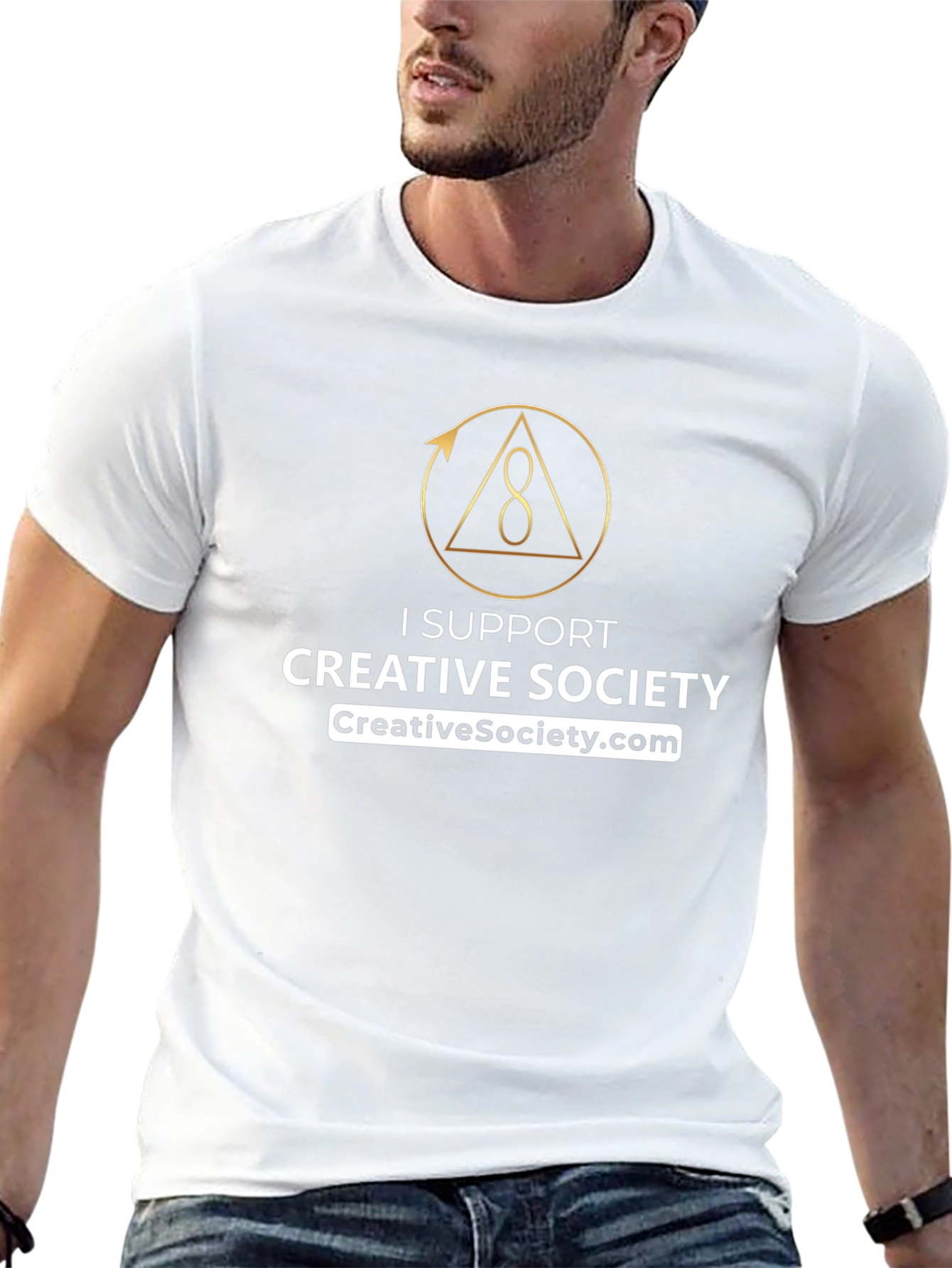 Creative Society Support T-Shirt - Black