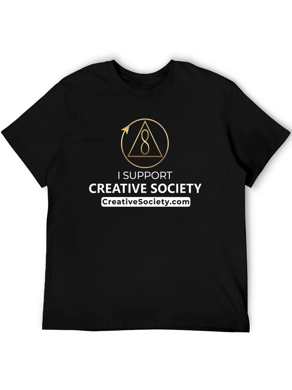 Creative Society Support T-Shirt - Black