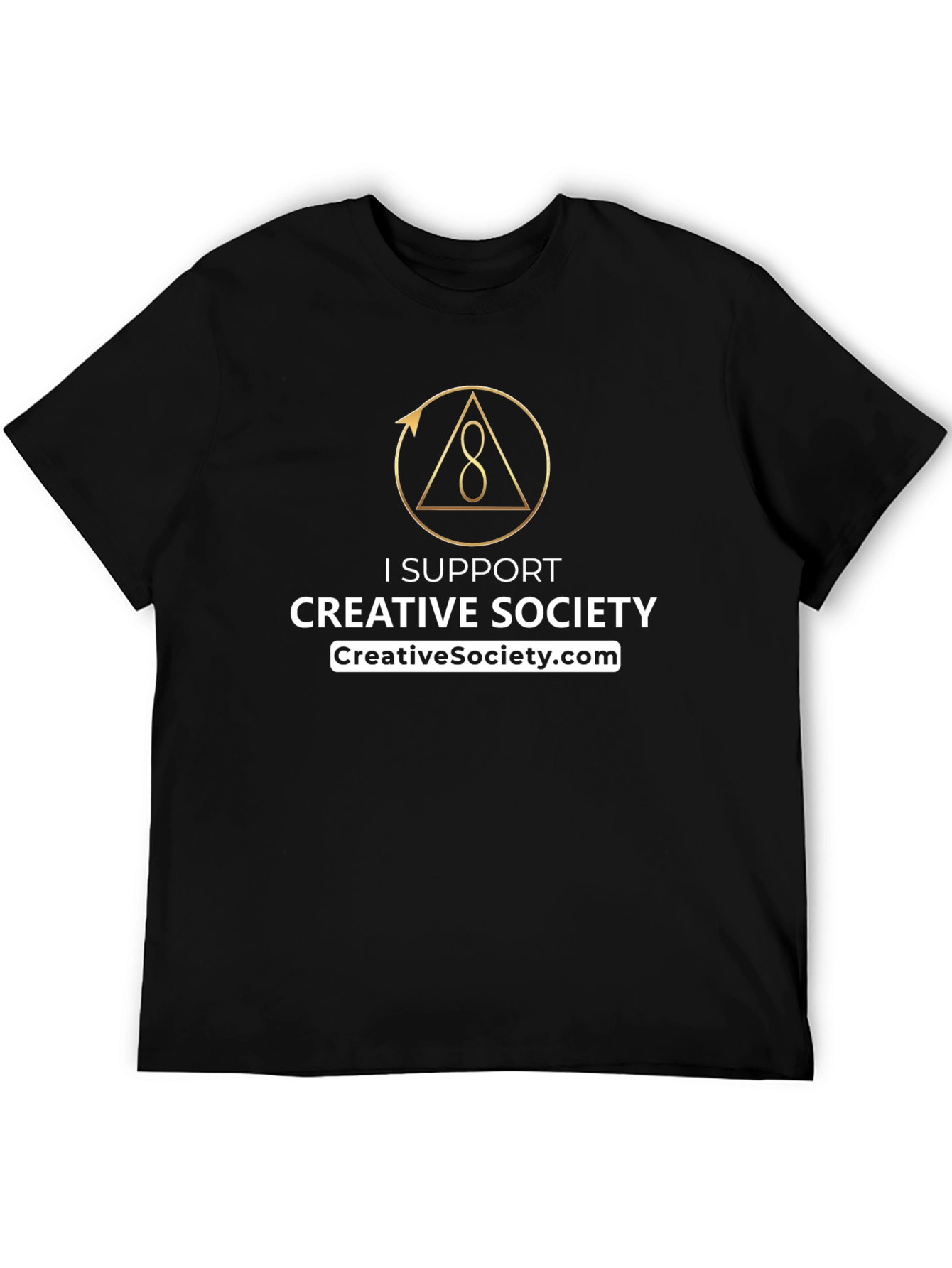 Creative Society Support T-Shirt - Black