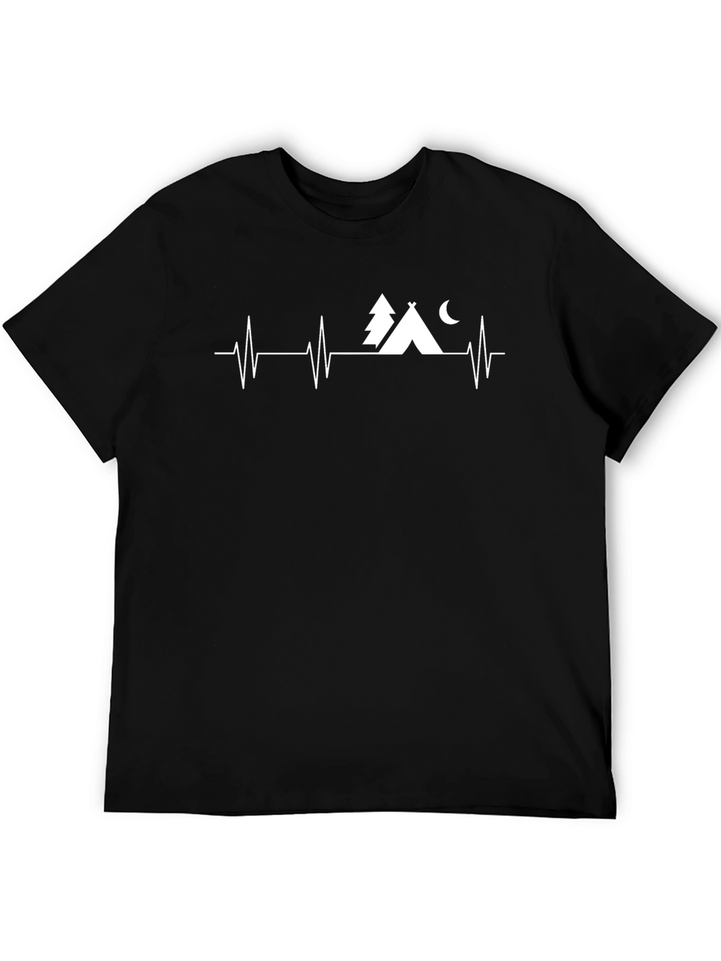 Camping Heartbeat T-Shirt - Adventure Awaits