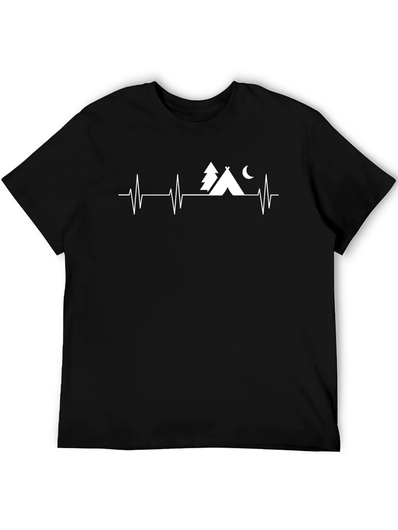 Camping Heartbeat T-Shirt - Adventure Awaits