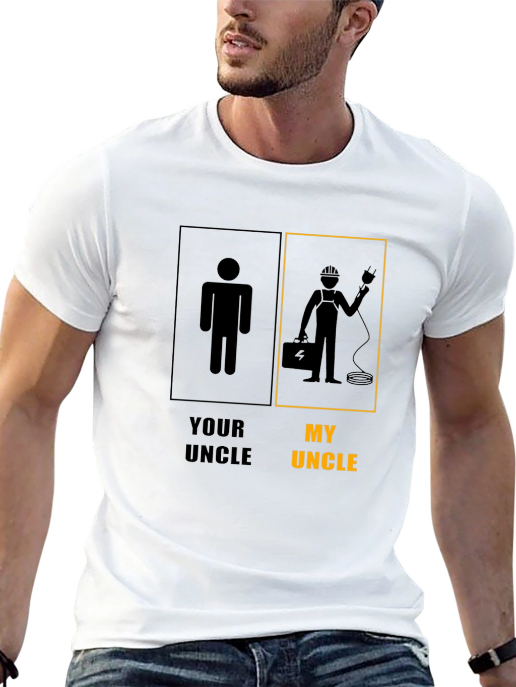 Funny Electrician Uncle T-Shirt