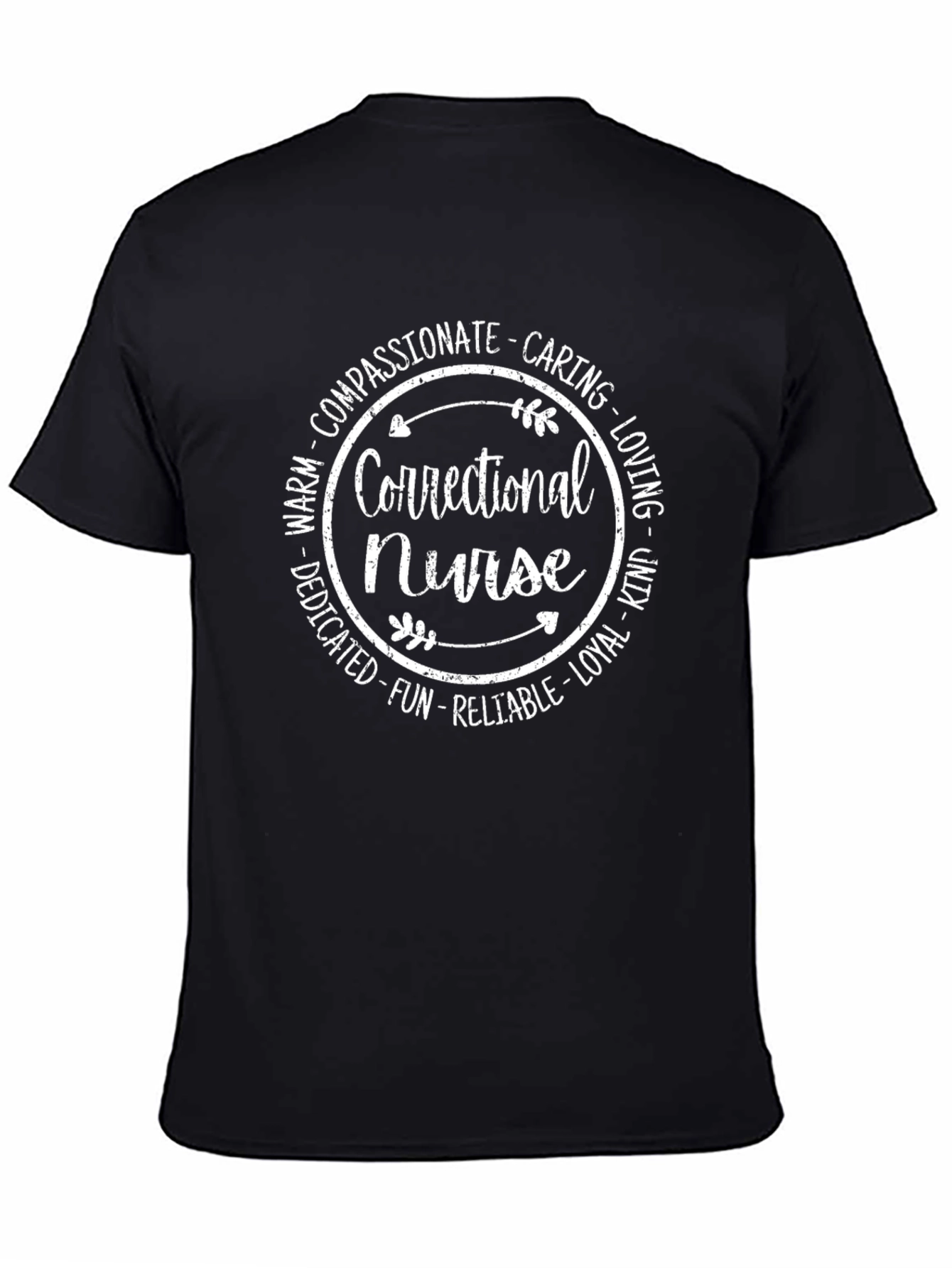 Correctional Nurse T-Shirt Compassionate Caring Loving Tee