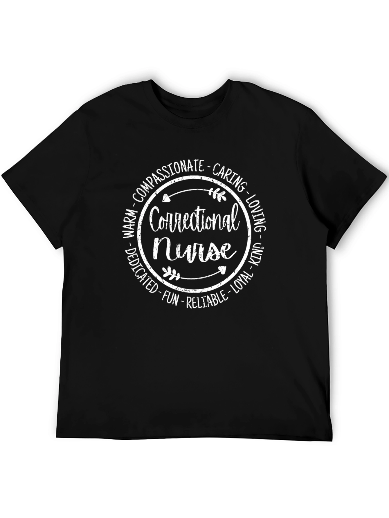 Correctional Nurse T-Shirt Compassionate Caring Loving Tee