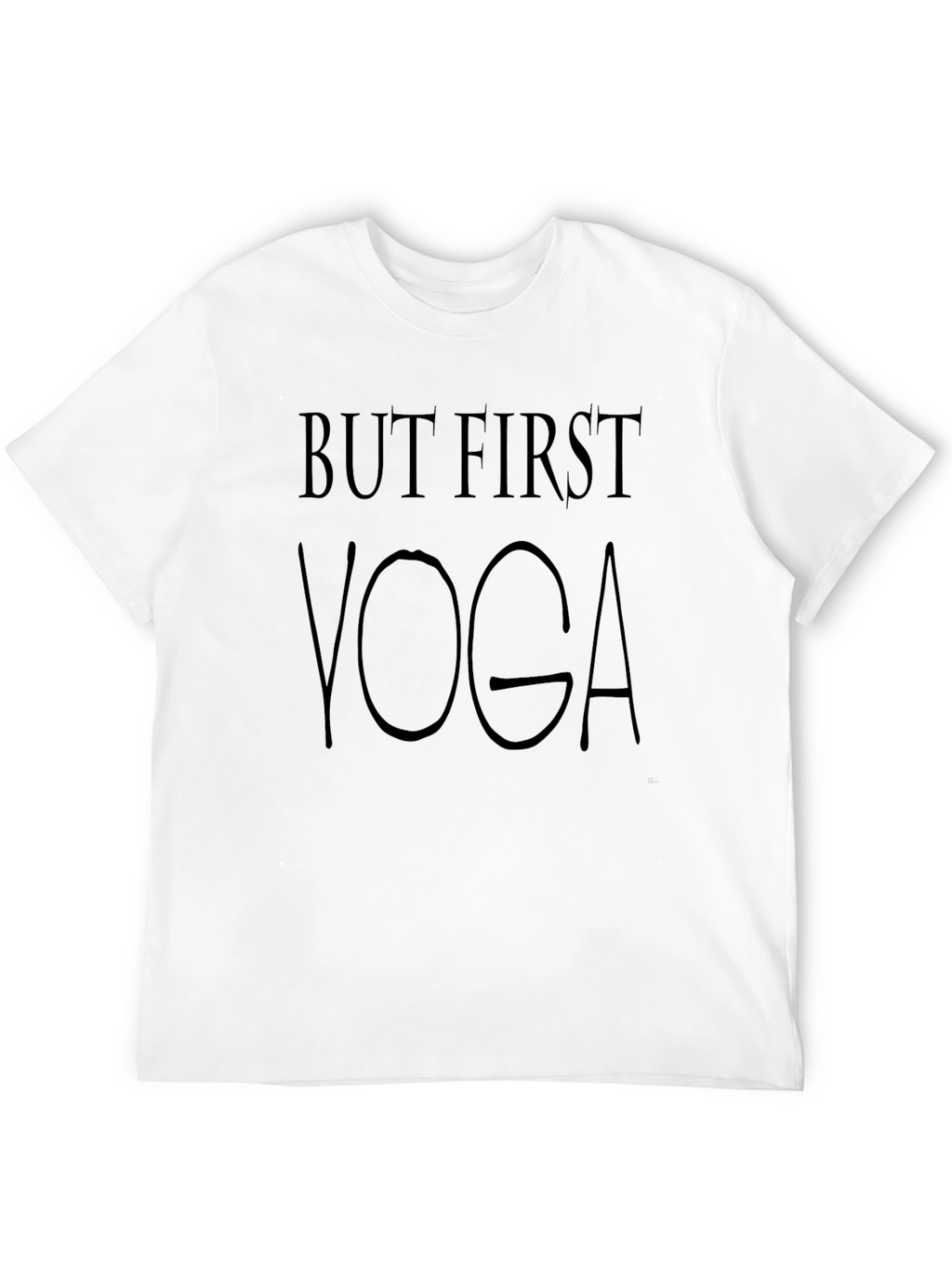 But First Yoga - Casual Black T-Shirt