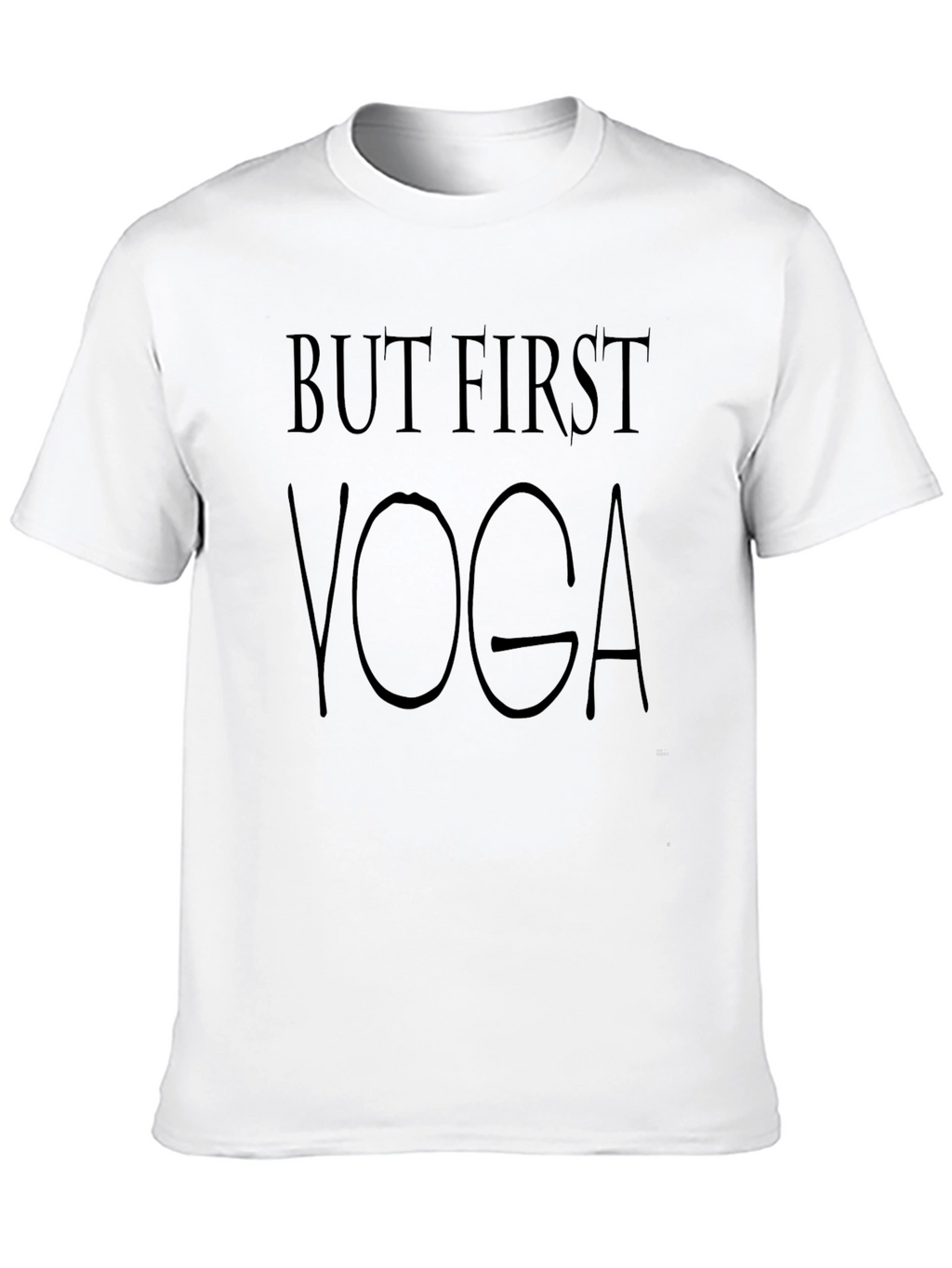 But First Yoga - Casual Black T-Shirt