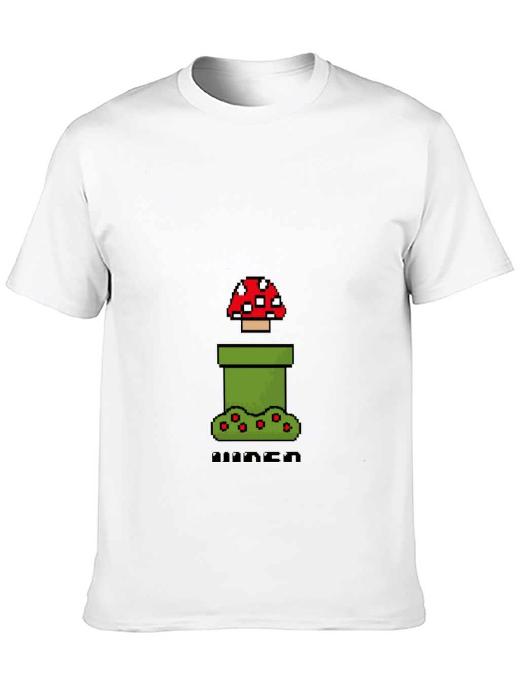 Pixel Mushroom Black T-Shirt - Gamer Style