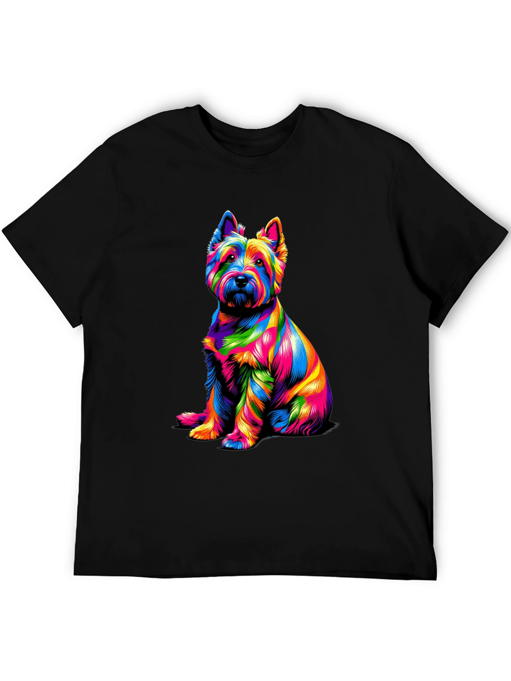 Rainbow Dog Graphic T-Shirt